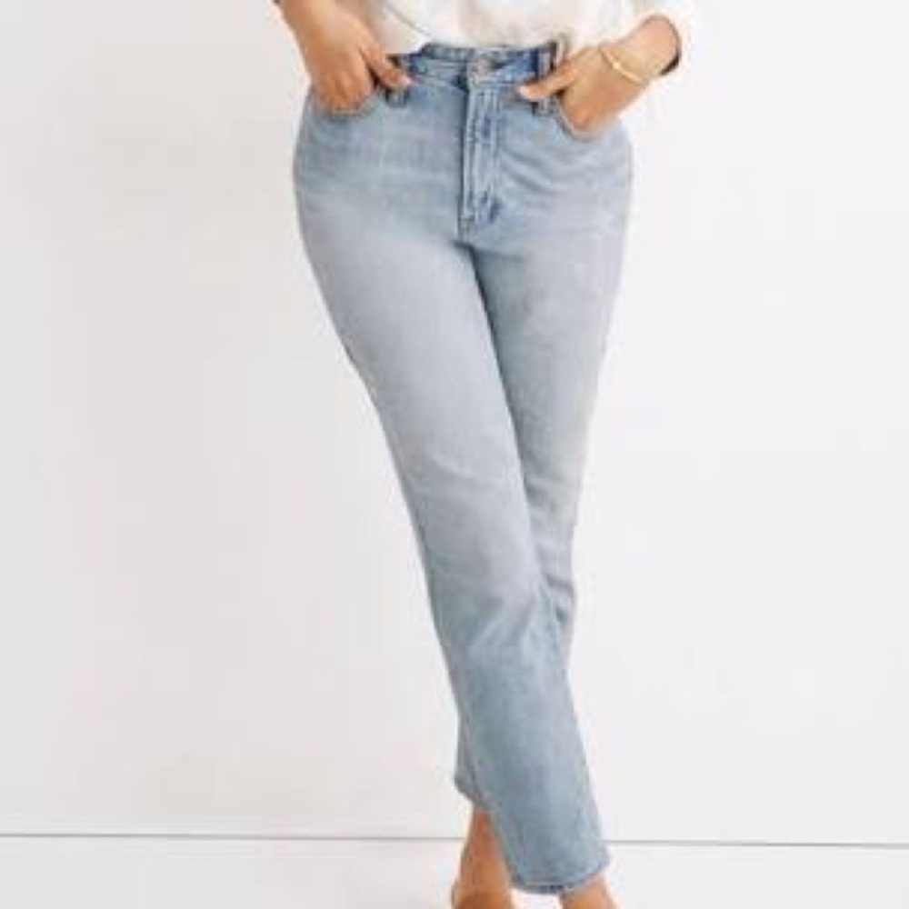 Madewell Jeans Womens 28 Blue Curvy Perfect Vintage Light Wash High Waist 30x28
